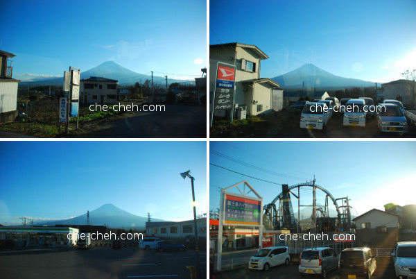 Mount Fuji Seen From Bus While Leaving Fujikawaguchiko
